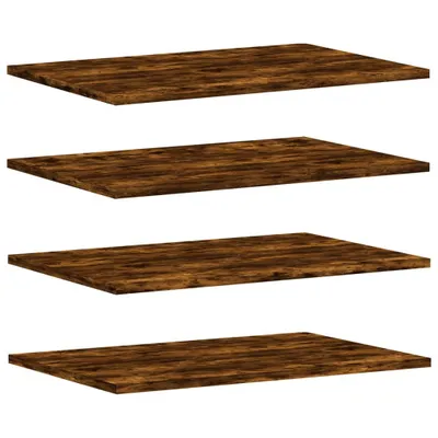 Obrázek produktu pro vidaXL Nástěnné police 4 ks. Kouřový dub 60x40x1,5 cm materiál na bázi dřeva