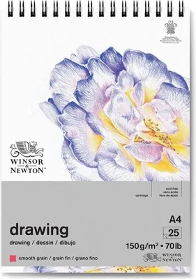 Zdjęcie produktu dla Szkicownik Winsor & Newton Drawing Pad Smooth, A4, 25 arkuszy