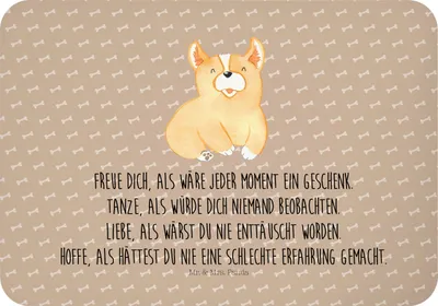 Produktbild von Mr. & Mrs. Panda magnet Corgie - Hundeglück - Geschenk, Kühlschrankmagnet, rechteckmagnet, Lebensfroh, zettelhalter, Sprüche, Spruch, Hund, Corgi, whiteboardmagnet
