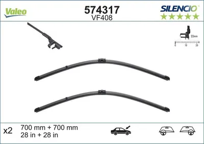 Zdjęcie produktu dla Pióro Wycieraczki 700Mm 2 Szt.