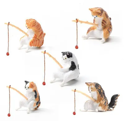Produktbild von Katze sitzende Aquarium-Dekoration, Aquarium-Landschaftsgestaltung für den Innenbereich