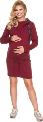 Zdjęcie produktu dla PeeKaBoo Damska sukienka ciążowa Mysteusa bordowy L/XL