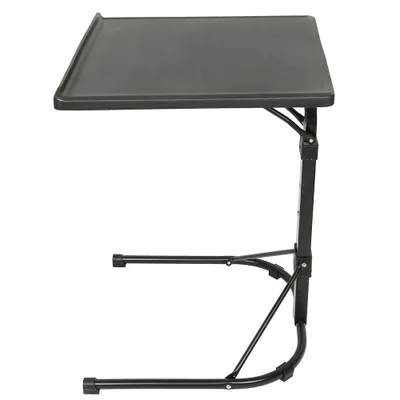 Produktbild von Laptoptisch Höhenverstellbarer 58-69cm Computerständer Notebooktisch für Sofa Wohnzimmer Schwarz