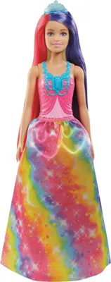 Produktbild von Barbie Dreamtopia Regenbogenzauber Prinzessin Puppe, Anziehpuppe