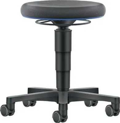 Produktbild von Drehhocker Rl.Integralschaum Integralschaum schwarz Sitz-H.450-650mm