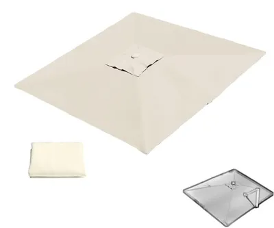 Obrázok produktu pre Náhradná strieška na štvorcový slnečník, 2,5x2,5 m, béžová