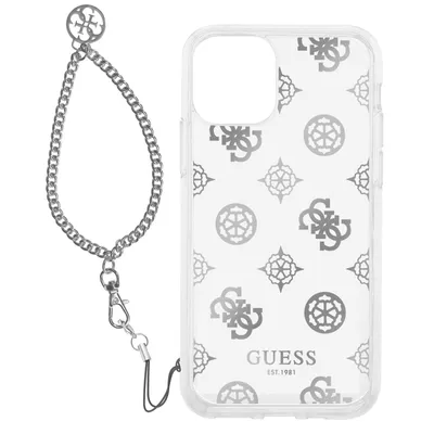 Obrázek produktu pro Apple iPhone 11 Guess Ochranné pouzdro s přívěskem - Průhledné / Stříbrné