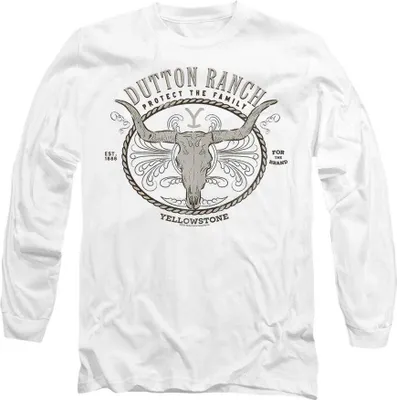 Obrázek produktu pro Yellowstone - Tričko "Dutton Ranch" pro muže/dámy uni TV10252 (L) (Bílá)