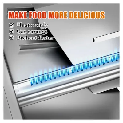 Produktbild von Grillbrenner 49,5 cm für Weber Genesis 300 Gasgrill, passend für Genesis E330, E320, E310, S310, S320, S330 mit Frontbrennerknöpfen, 304 Edelstahl, 4 Stück