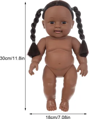 Produktbild von Puppenspielzeug, 30 cm, lockiges Haar, lebensecht, weich, Baby-Spielset für Kinder zu Hause