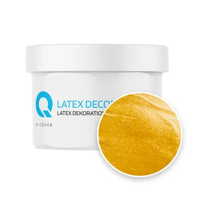 Produktbild von LATEX DEKORATIONSLACK FÜR FUGEN 250 ML GOLDEN SEIDENMATTEFFEKT FARBLACK BETON ARCHITEKT MOSAIK PUTZ GLANZLACK KRATZFEST ca. 100-150 ml / m2