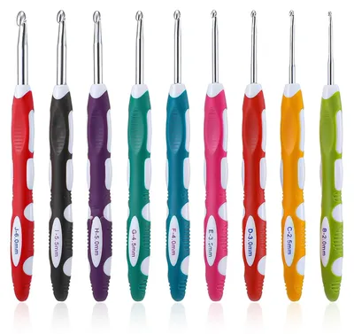 Zdjęcie produktu dla Druty do szydełkowania - Zestaw szydełek - 2 do 6 mm - 16,5 cm - 9 sztuk
