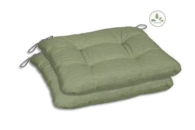 Produktbild von GO-DE Textil, Sitzkissen Carina, 2er Set, Farbe: hellgruen, Maße: 38 cm x 38 cm x 5 cm,