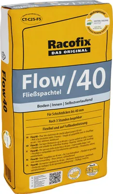 Produktbild von Racofix Fließspachtel Flow40 20 kg grau