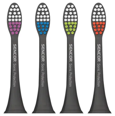 Image de Lot de têtes de brosse à dents électrique sonique, Sencor SOX 002, 4 pièces