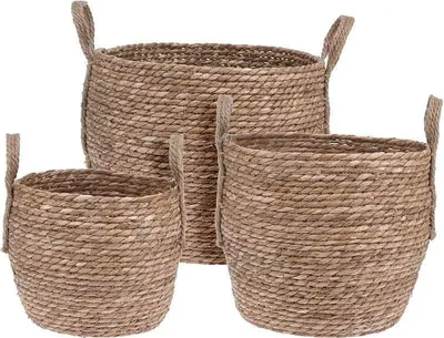 Produktbild von PROGARDEN PROGARDEN Blumentopf-Abdeckungen 3er Set gestrickt SEAGRASS KO-KR2000700
