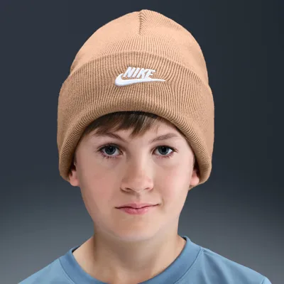Produktbild von Nike PEAK BEANIE Kids TC FUT Kinder Mütze beige/weiß beige/weiß
