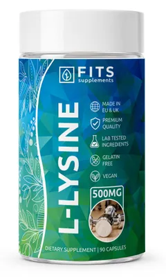 Obrázok produktu pre L-lyzín 500 mg, 90 kapsúl