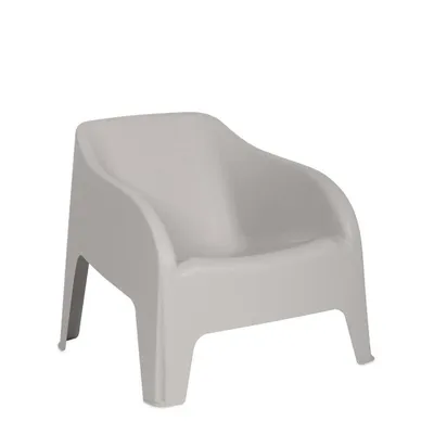 Immagine prodotto di Poltrona da giardino in plastica Toomax PETRA ARMCHAIR impilabile grigio tortora