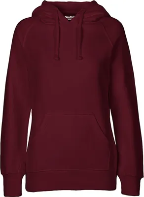 Produktbild von Neutral O83101 | Damen Hoodie / Kaputzenpulli / 100% Fairtrade-Baumwolle - Farbe: Bordeaux - Größe: L