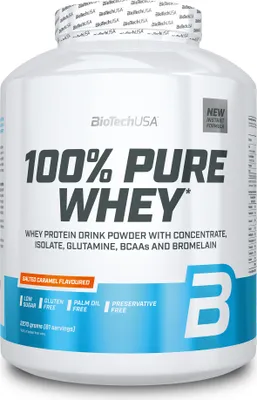 Produktbild von BioTech USA 100% reine Molke 2270g gesalzener Karamell-Geschmack
