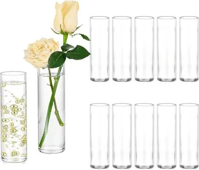 Produktbild von Famanu Glasvase Elegante Zylinderform - 12 Stück