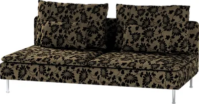 Produktbild von Dekoria Bezug für Söderhamn Sitzelement 3, beige-schwarz, Bezug für Sitzelement 3
