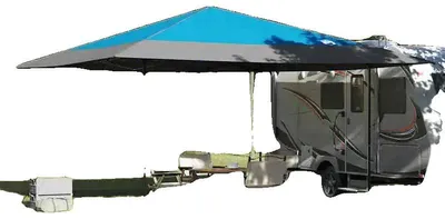 Obrázek produktu pro Skládací stan, rozměry 395 x 395 cm, odolný materiál, lehký, rychlá montáž, vhodný pro 3-4 osoby