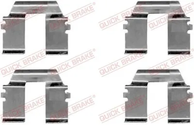 Produktbild von QUICK BRAKE 109-1232 Zubehörsatz Scheibenbremsbelag Hinten für VW Transporter IV Bus (70B, 70C, 7DB, 7DK, 70J, 70K, 7DC, 7DJ) SHARAN (7M8, 7M9, 7M6)