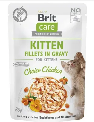 Produktbild von BRIT Care Cat Kitten Choice Pouch – Nassfutter für Katzen – 85 g