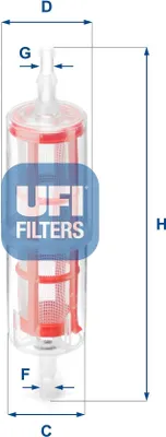 Produktbild von Kraftstofffilter UFI 31.015.00 Filtereinsatz