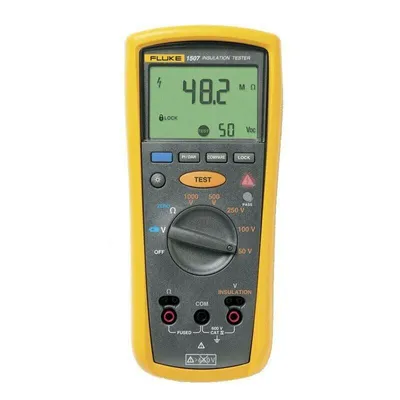 Zdjęcie produktu dla Fluke 1507, Żółty, LCD, 600 V, 20%, 1 mA, 1 µF