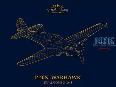 Zdjęcie produktu dla EDUARD EDR0025 Curtiss P-40N Warhawk Podwójny zestaw ROYAL CLASS