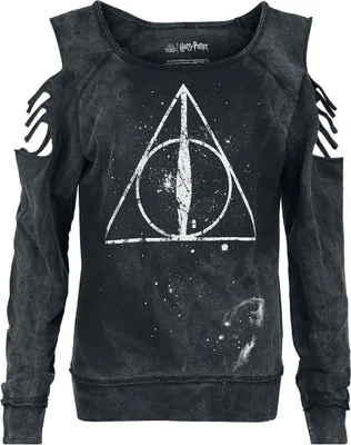 Produktbild von Harry Potter Sweatshirt Damen Deathly Hallows schwarz L