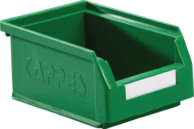 Produktbild von KAPPES Sichtlagerkasten L 160 x B 105 x H 75 mm grün - 6005.00.0553