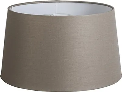 Produktbild von Leinenschirm Taupe Rund Abgeschrägt 35 30 18