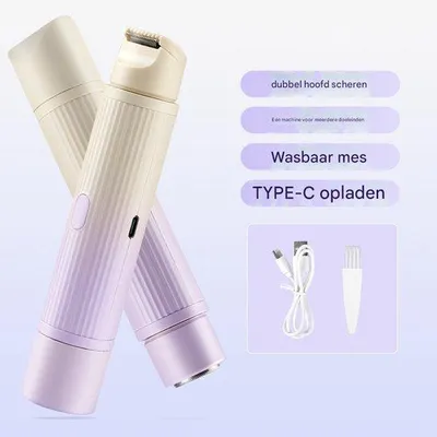 Image de Tondeuse électrique 2-en-1 pour le maillot, étanche, portable, violette