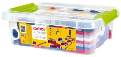 Productafbeelding van Korbo Edu Car 400 constructieblokken - voertuigen, geschikt voor kinderen vanaf 4 jaar