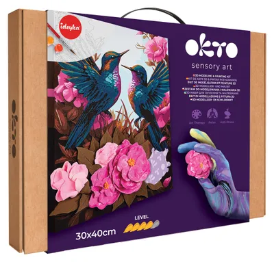 Obrázok produktu pre Penová hlina Okto Hummingbirds in Love 30012 Viacfarebná 43 x 30 x 5 cm
