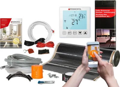 Produktbild von Termofol Elektrische Heizfolie mit Thermostat WiFi, Leistung 60 W/m2, 8 m²