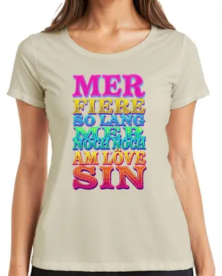 Productafbeelding van Kölsch Karneval. Carnavalssokken. Feest. Cadeau. Dames T-shirt, natuur, S