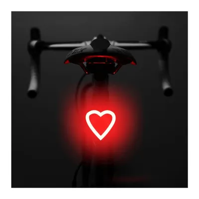 Produktbild von Fahrrad-Rücklicht, hohe Helligkeit, wasserdicht, mehrere Beleuchtungsmodi, wiederaufladbar, Sicherheitswarnung für Fahrräder, Rücklicht