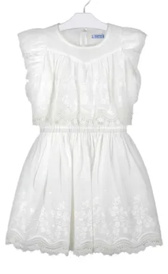 Productafbeelding van Mayoral elegant meisjesjurk, wit, maat 164