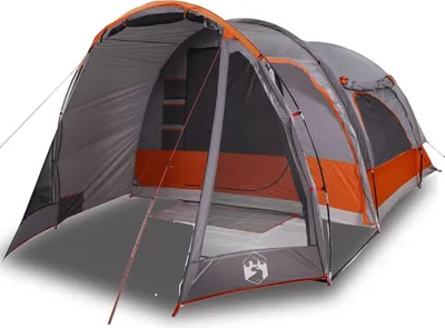 Image de vidaXL Tente familiale 6 personnes Gris Etanche
