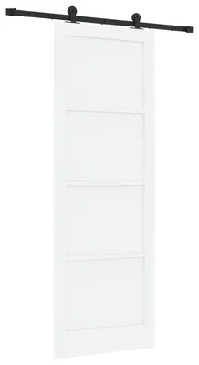 Produktbild von Schiebetür ORKDAL Weiß 83 x 232 cm Massives Kiefernholz