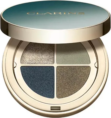 Zdjęcie produktu dla Clarins Ombre 4 Couleurs, Puder, Zielony, Green, 4 kol., Satyna, 4,2 g