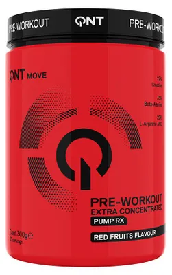 Obrázek produktu pro QNT Pump RX Pre-Workout Extra koncentrovaný – 300 g – Červené ovoce