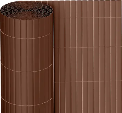 Zdjęcie produktu dla Jopassy PVC ekran prywatności mata prywatność ogrodzenie balkon prywatność ekran wiatrochron prywatność dla ogrodzenia balkon brązowy 90 x 600 cm