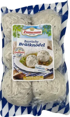 Produktbild von Food-United Knödel - Brätknödel aus Bayern 400g, 6 luftige Brätknödel von ZIMMERMANN Fleischwerke, passend für Brotzeit und Bier