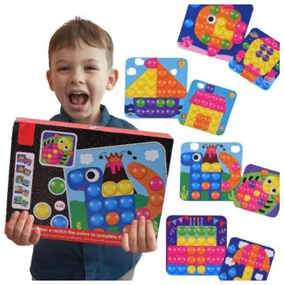 Immagine prodotto di Lolex | Tavola puzzle educativa - 25x20cm - Per bambini dai 3 anni - Gioco motorio - Gioco creativo
